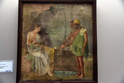Danae con Perseo e pescatori - Casa degli Epigrammi, Pompeii - 4524