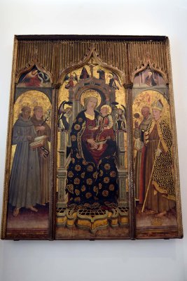 Virgin with the Child Enthroned among Saints (second half 15th c.) - Master of the Coronation of Eboli - 9623