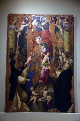 Madonna of the Rosario and Saints (1600) - Francesco Curia - Prepezzano di Giffoni, Salerno, Confraternita del Rosario - 0278