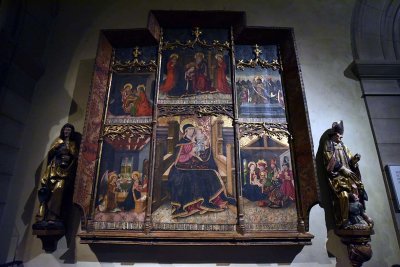 Virgin and Child Enthroned with Scenes from the Life of the Virgin (1400-1500) - Spain, Aragon - 0841
