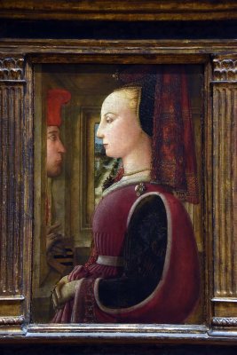 Portrait of a Woman with a Man at a Casement (ca 1440) - Fra Filippo Lippi - 0950
