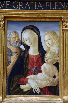 Madonna and Child with Sts Jerome and Mary Magdalen (ca 1490) - Neroccio de' Landi - 1007