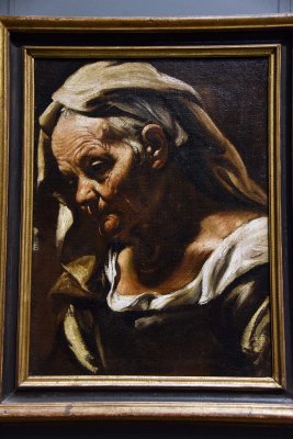 Head of an Old Woman (after 1610) - Orazio Borgianni - 1194