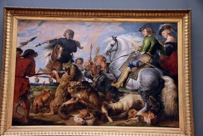 Wolf and Fox Hunt (ca 1616) - Peter Paul Rubens and workshop - 1377