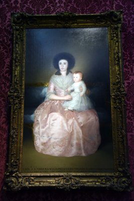 Condesa de Altamira and Her Daughter, María Agustina (1787–88) - Goya - 1434