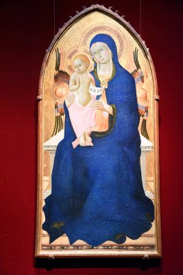  Madonna and Child Enthroned with Two Cherubim (1435–40) - Osservanza Master - 1477