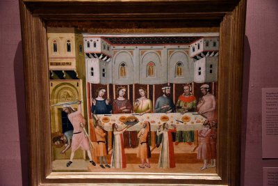  The Feast of Herod and the Beheading of the Baptist (1330–35) - Giovanni Baronzio - 1500