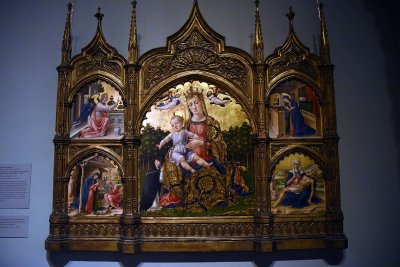  The Madonna of Humility, the Annunciation, the Nativity, and the Pietà (1465) - Bartolomeo Vivarini - 1580