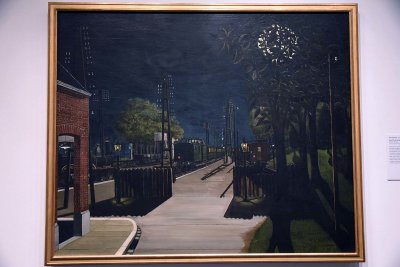 Small Train Station at Night (1959) - Paul Delvaux - 2458