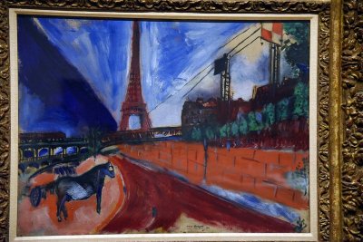 Le Pont de Passy et la Tour Eiffel (1911) - Marc Chagall - 2501