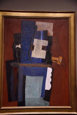 Guitar and Clarinette on a Mantelpiece (1915) - Pablo Picasso - 2726