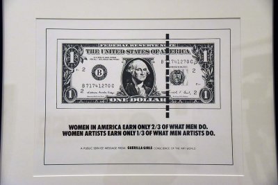 Women in America Earn Only 2/3 of What Men Do (1985) - Guerrilla Girls - 3716