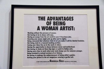 The Advantages of Being a Woman Artist (1988) - Guerrilla Girls - 3718
