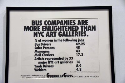 Bus Companies are More Enlightened than NYC Art Galleries (1989) - Guerrilla Girls - 3720