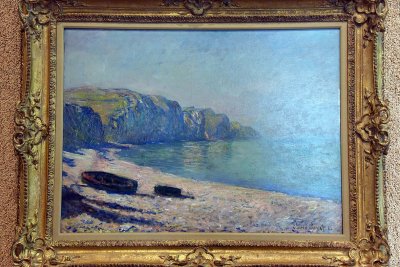 Falaises à Pourville, barques (1882) - Claude Monet - 4288
