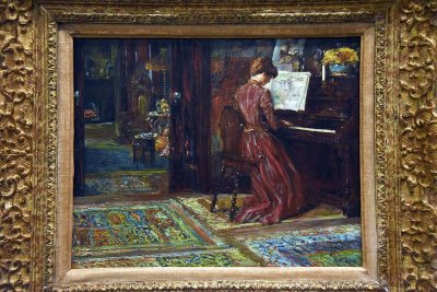 At the Piano (1905-1915) - Childe Hassam - 1975