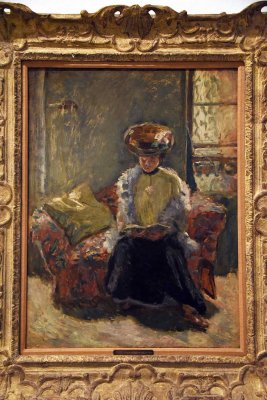 Woman with Hat, Reading (ca 1905) - Pierre Bonnard - 1983