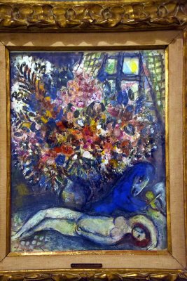 Bouquet, Woman and Horse (1957-1959) - Marc Chagall - 1990