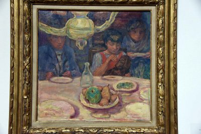 The Lamp, or Dinner, or The Dining Room Corner (1913) - Pierre Bonnard - 2090