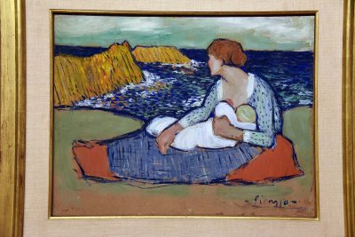 Mother and Child by the Sea (1901) - Pablo Picasso - 2147