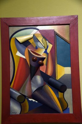 Woman at her Toilet. Woman Before Mirror (1916) - Alexander Archipenko - 2181