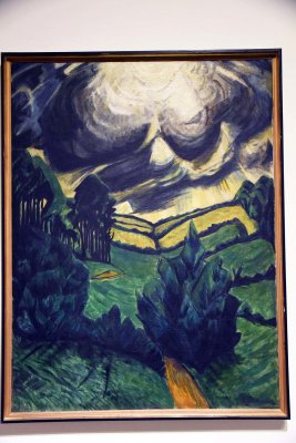 Landscape in Thunderstorm (1913) - Erich Heckel - 2373