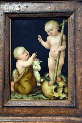 The Child Christ with the Infant Saint John the Baptist (ca. 1540) - Workshop of Lucas Cranach the Younger - 4004