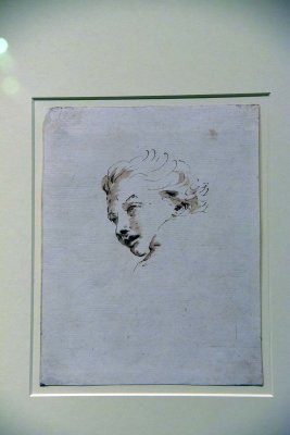 Head Study (18th c.) - Giovanni Battista Tiepolo - 4026