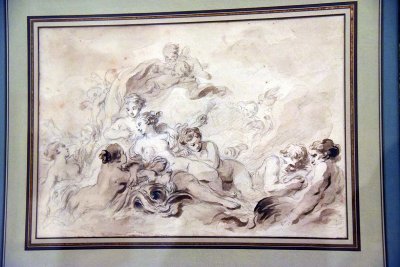 Triumph of Venus. Naiads and Angels (18-19th c.) - Jean-Honor Fragonard - 4036