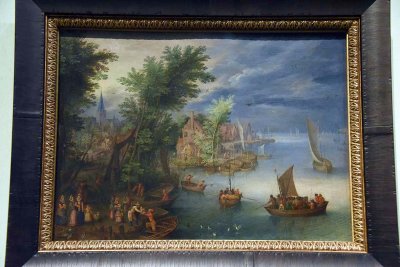 River Landscape (1630s) - Jan Brueghel the Younger - 4080