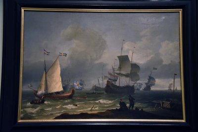 Ships at Sea (17th c.) - Att. to Ludolf Backhuysen - 4082