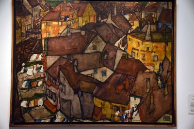 Krumau - Crescent of Houses. The Small City V (1915) - Egon Schiele - 4651