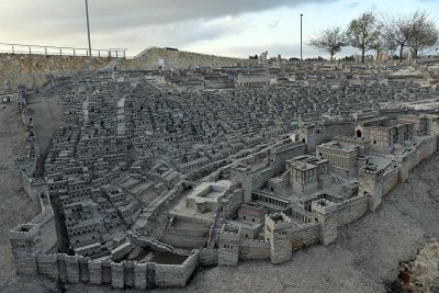 Jerusalem in the Second Temple period in 66 CE, before destruction of the city by Titus. Model at 1:50 - 5052