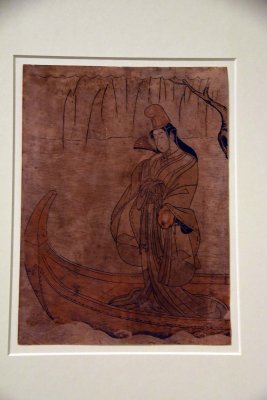 Shirabyshi Dancer Standing in Asazum Boat (18th c.) - Suzuki Harunobu - 4100