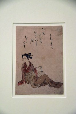 The Beautiful Woman of Yoshiwara, Tamazuru (1770) - Suzuki Harunobu - 4102
