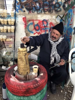 Coffee seller, Bethlehem Wall - 4979