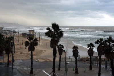 Beachfront in stormy weather - 6352