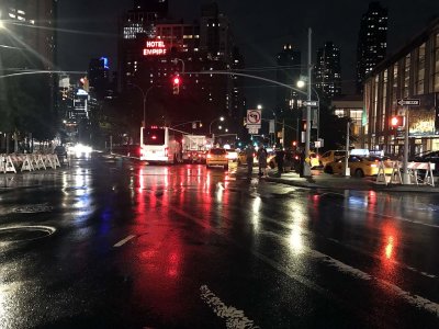 Columbus Avenue, after the show - 8904