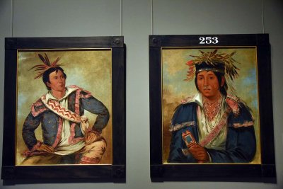 Há-tchoo-túc-knee, Snapping Turtle, a Half-breed (1834), and Kee-mo-rá-nia, No English, a Dandy (1830) - George Catlin - 5077