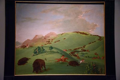 Buffalo Chase, Mouth of the Yellowstone (1832-33) - George Catlin - 5080