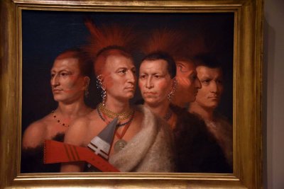 Young Omahaw, War Eagle, Little Missouri and Pawnees (1821) - Charles Bird King - 5110
