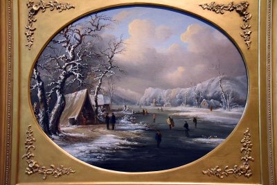 Winter Skating in New Jersey (1847) - Régis François Gignoux - 5135