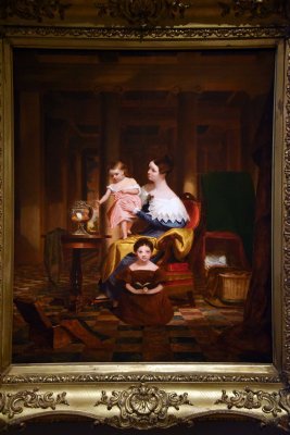 The Goldfish Bowl. Mrs Richard Carry Morse and Family (c. 1835) - Samuel F.B. Morse - 5161