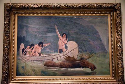 The Moose Chase (1888) - George de Forest Brush - 5332