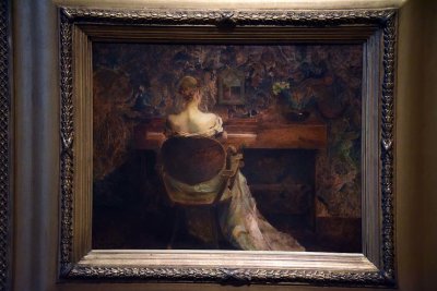 The Spinet (c. 1902) - Thomas Wilmer Dewing - 5469