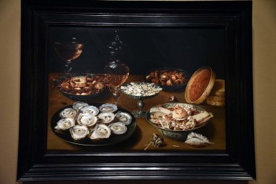 Dishes with Oysters, Fruit and Wine (1620-25) - Osias Beert the Elder - 6029