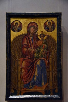 Madonna and Child on a Curved Throne (1260-80) - Byzantine, possibly from Constantinople - 6097