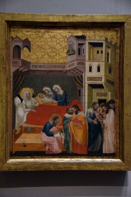 The Birth, Naming, and Circumcision of St John the Baptist (c. 1335) - Giovanni Baronzio - 6108