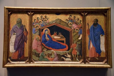 The Nativity with the Prophets Isaiah and Ezekiel (1308-1311) - Duccio di Buoninsegna - 6114