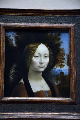 Ginevra de' Benci. Obverse (1474-1478)  - Leonardo da Vinci - 6228